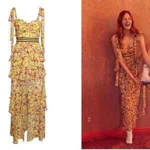 For Love and Lemons floral maxi dress
